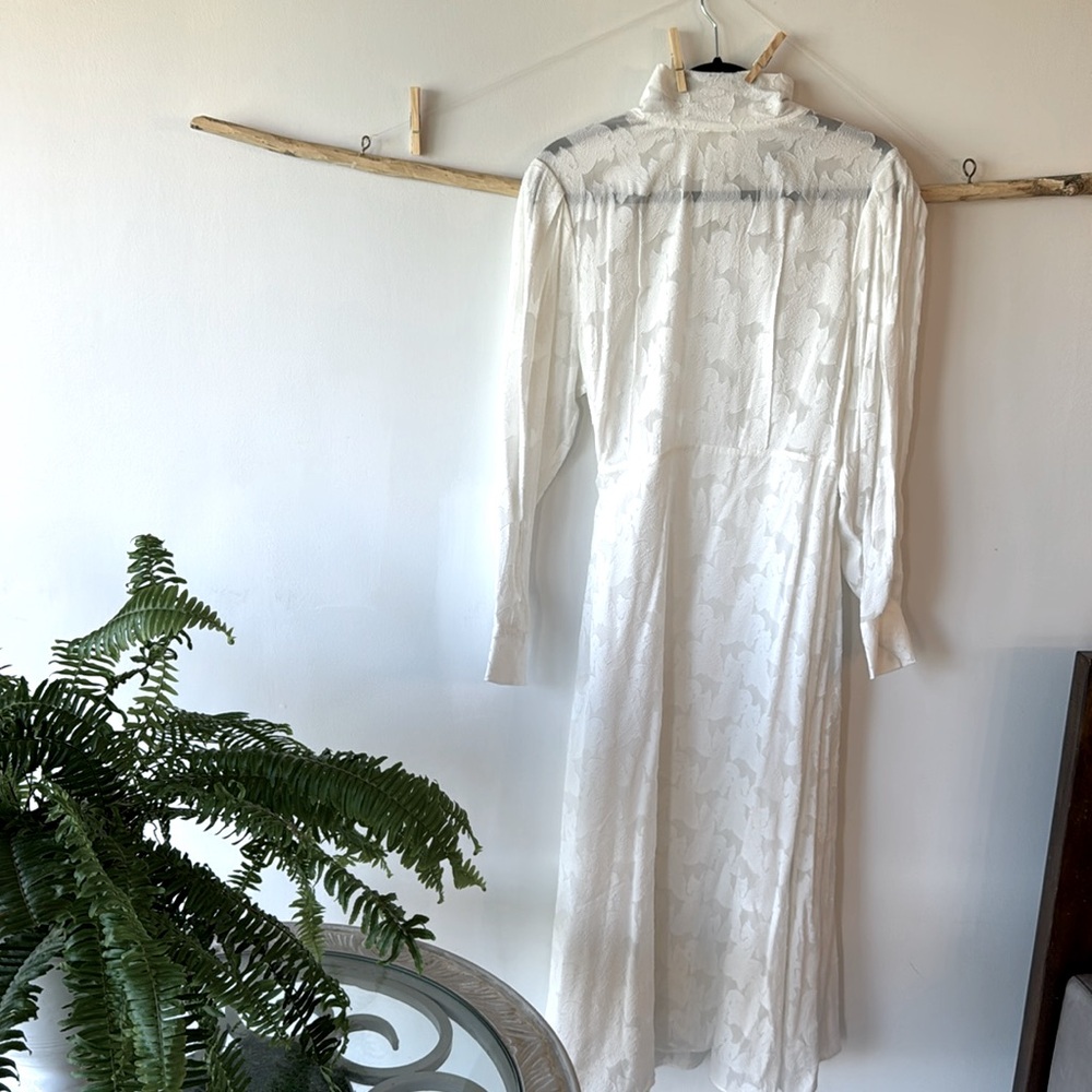 Floral high neck ghost dress NWT